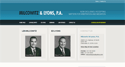 Desktop Screenshot of milcowitzlyons.com